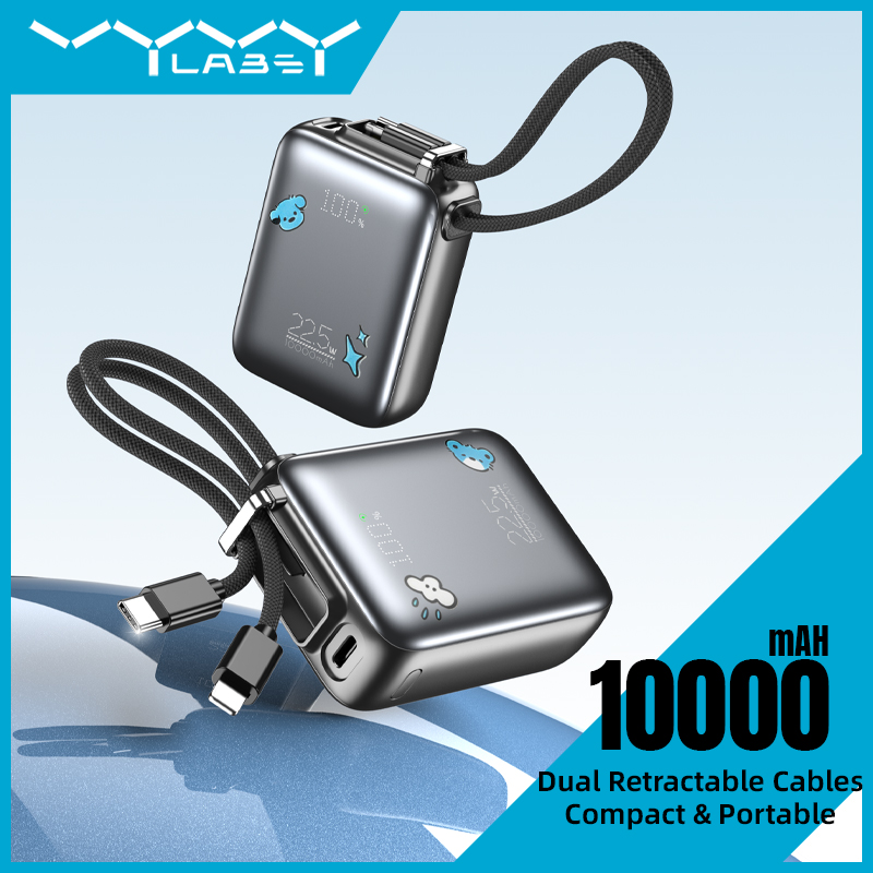 Vyvylabs SwiftPow Power Bank 10000mAh （with Dual Cable C+L）