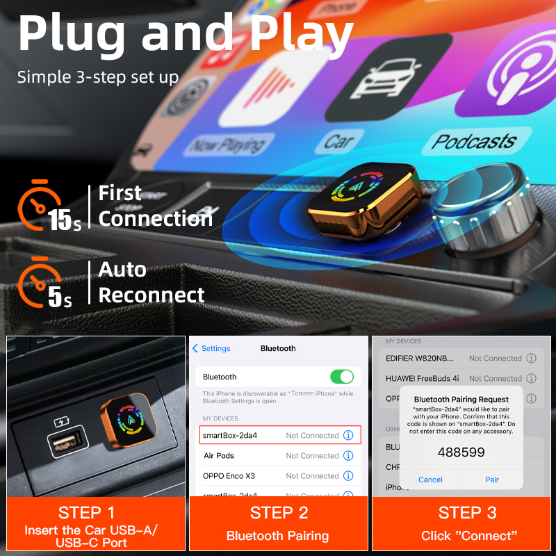 Vyvylabs J10 CarPlay Orange