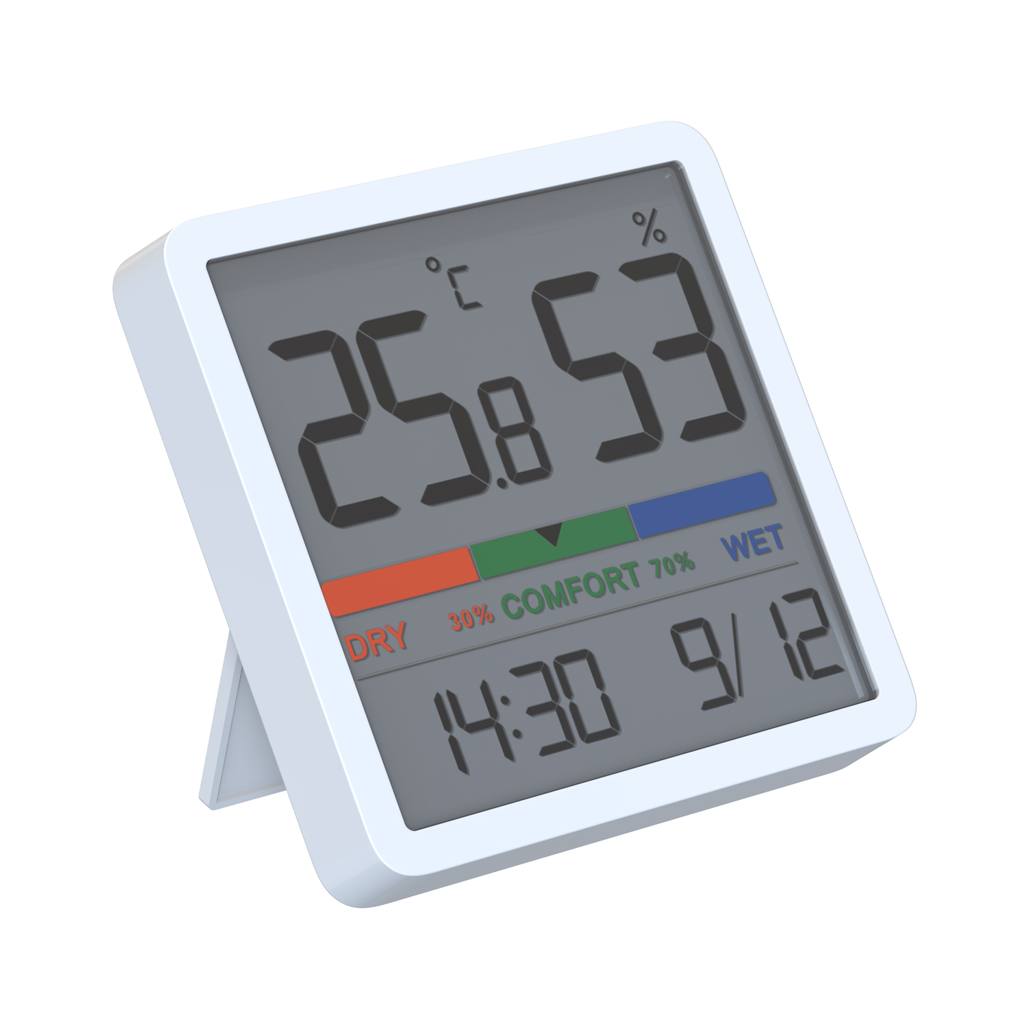 Vyvylabs Indoor Thermometer & Hygrometer White