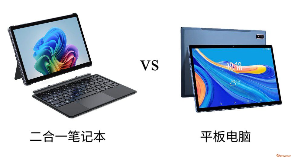 平板电脑和二合一笔记本的优缺点对比及其选择指南