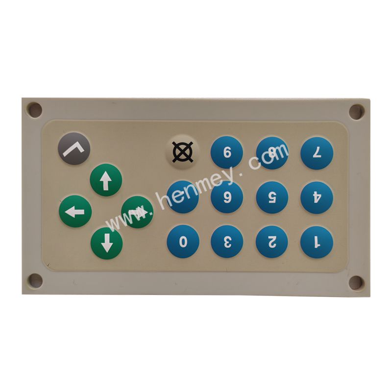 Silicone rubber keypad with printing
