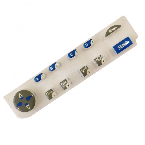 Epoxy silicone rubber keypads