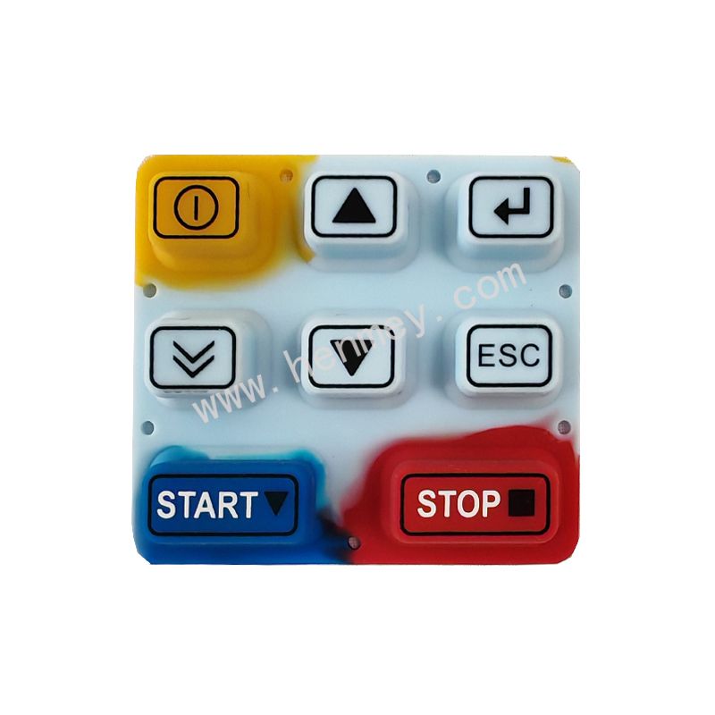 Silicone rubber with multi-colors