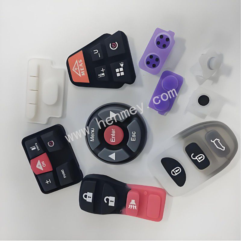  Customizable shape & size multi-color silicone Key with high sensitivity for electronics