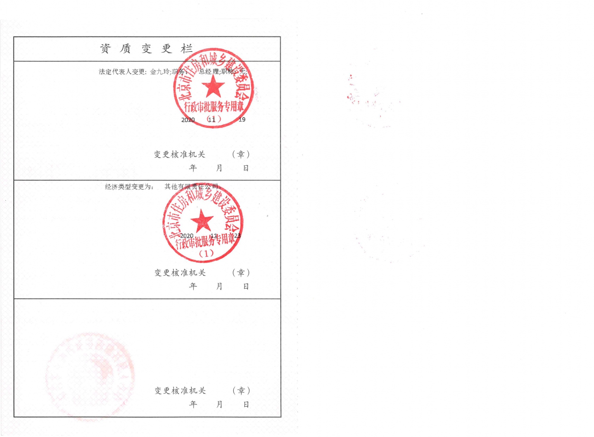 工程造价咨询企业甲级资质证书