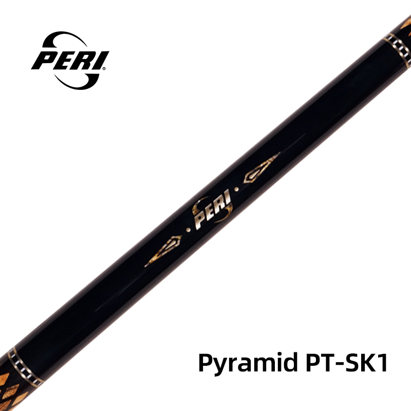 Gilded Details, A Luxurious Imprint of Distinguished Taste. The flowing golden arrow motifs and engraved “PERI” logo on the shaft are more than adornments; they are a mark of identity and a promise of craftsmanship for this high quality pool cue.