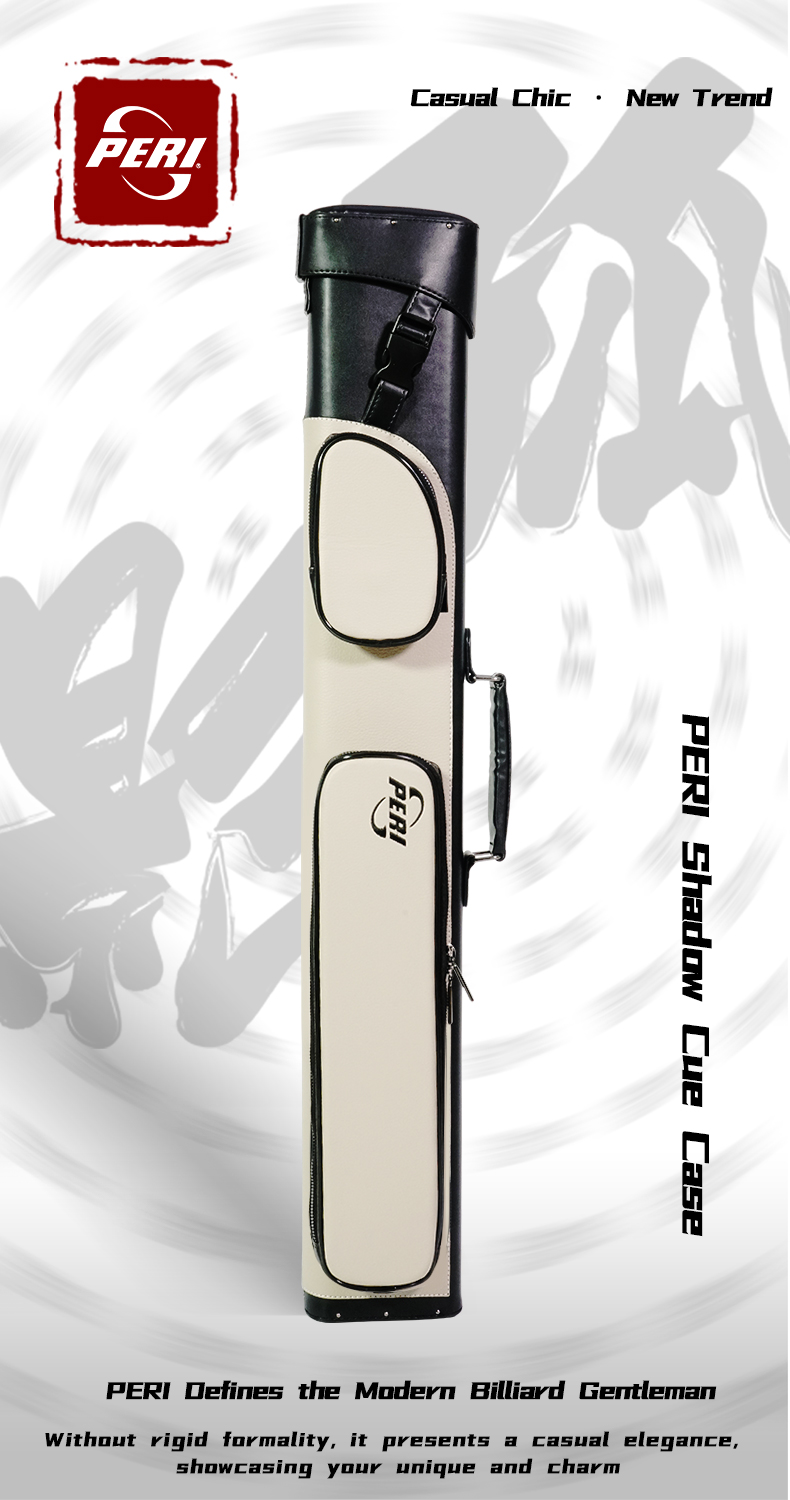 PERI Defines Casual Elegance. The Shadow Cue Case breaks from rigid formality, presenting a modern, casual chic aesthetic that showcases your unique style and charm as a contemporary player.