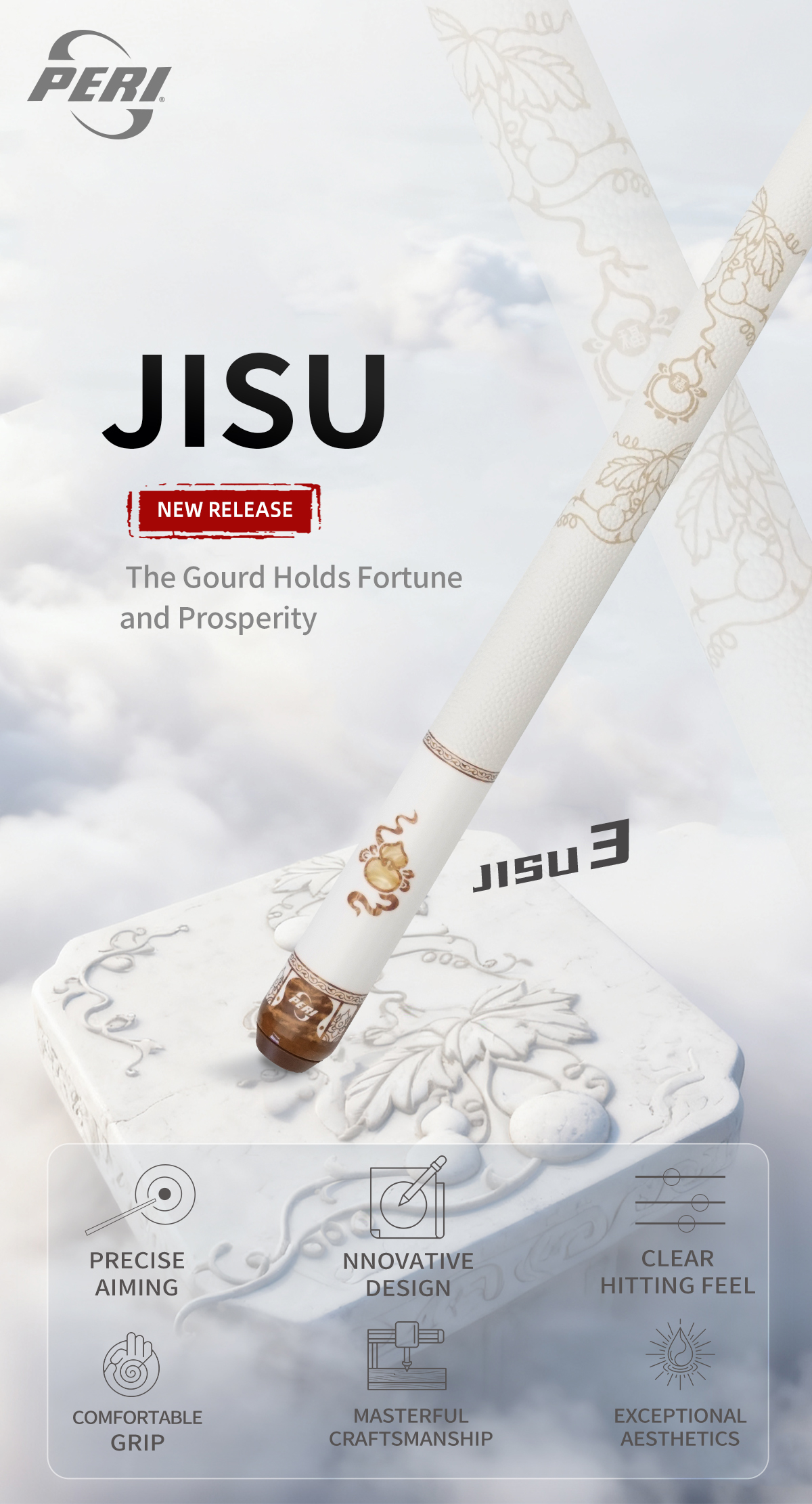 NEW RELEASE: The Gourd Holds Fortune. The JISU series merges symbolic artistry with performance engineering, offering precise aiming, a comfortable grip, and exceptional aesthetics in every design.