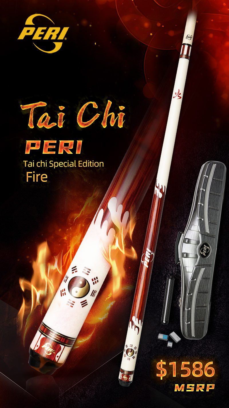 The Fire of Tai Chi, Igniting the Game. The PERI Tai Chi Special Edition Fire series emerges amidst flames. The red and white shaft embodies the balance of Yin and Yang, paired with a P8R shaft for perfect fusion of power and precision.