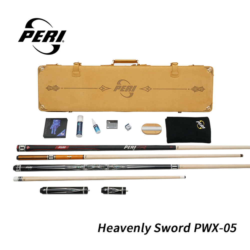 The complete premium pool cues arsenal. This set includes the main cue, Conqueror break cue, jump cue, and deluxe case - everything a serious player needs.