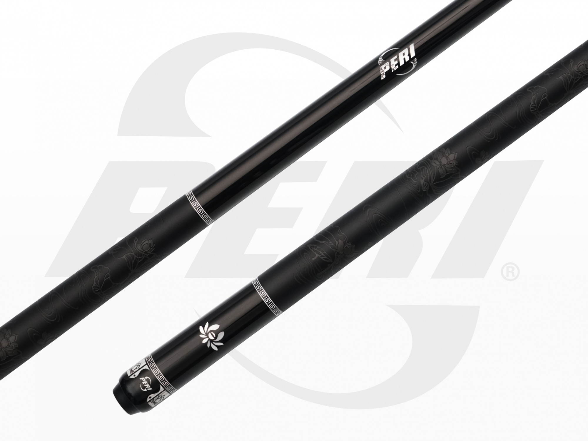 PERI JISU 1 Handmade Carved Pool Cue: Embodying Eastern elegance with a lotus motif.
