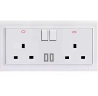 LK4073 13A DOUBLE SWITCHED SOCKET+2USB