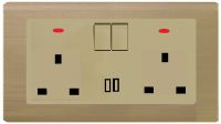 LK5073 13A DOUBLE SWITCHED SOCKET+2USB
