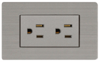 118 series-PC,Alu,S.S.-Alu or S.S. 2 USA socket