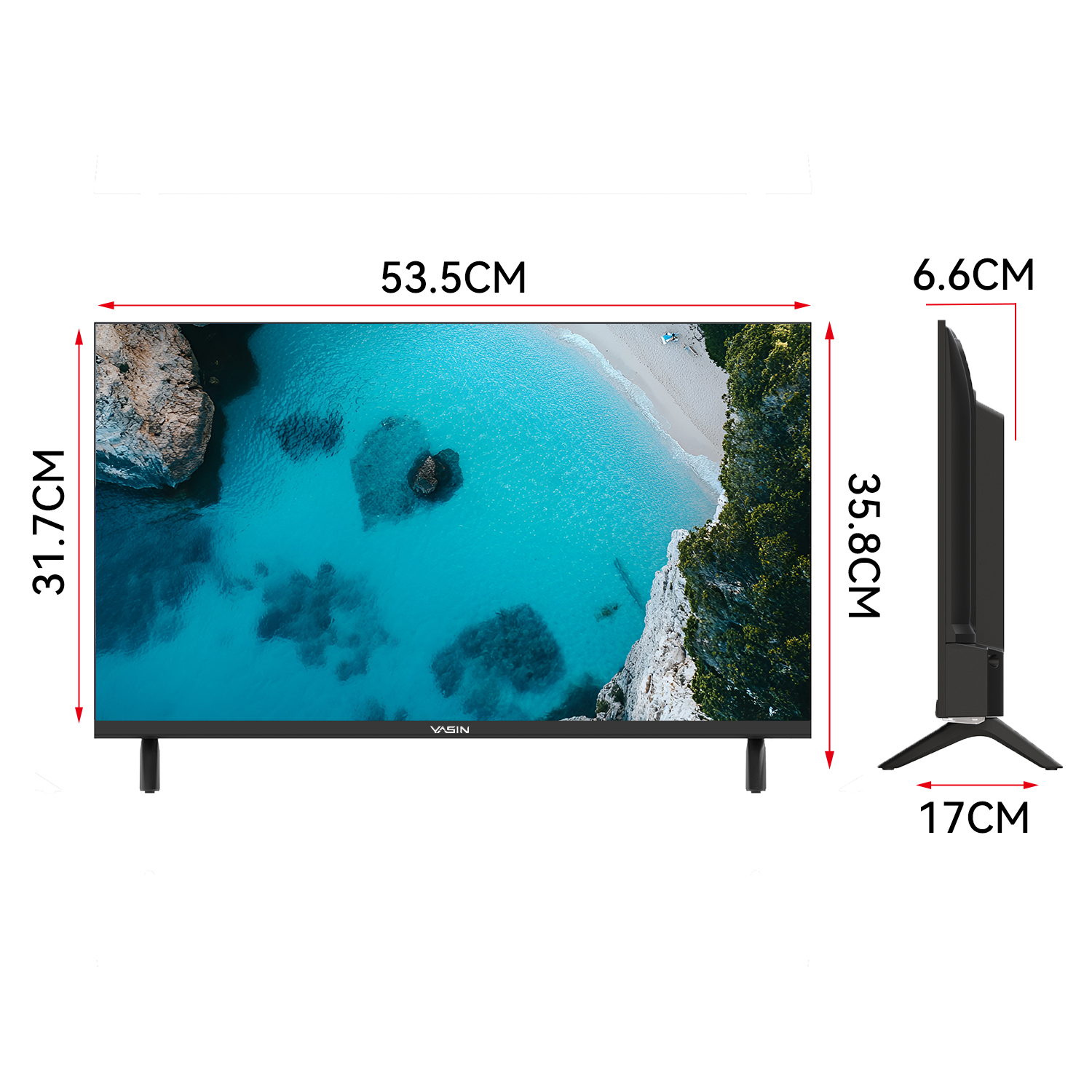 YASIN Телевизор 24E9000 HD Smart TV