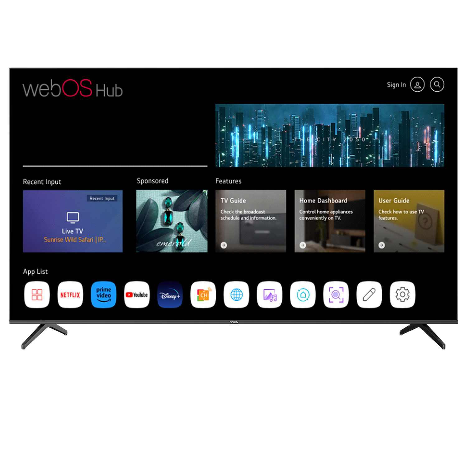 YASIN Телевизор 85QM91 4KQLED WebOS TV