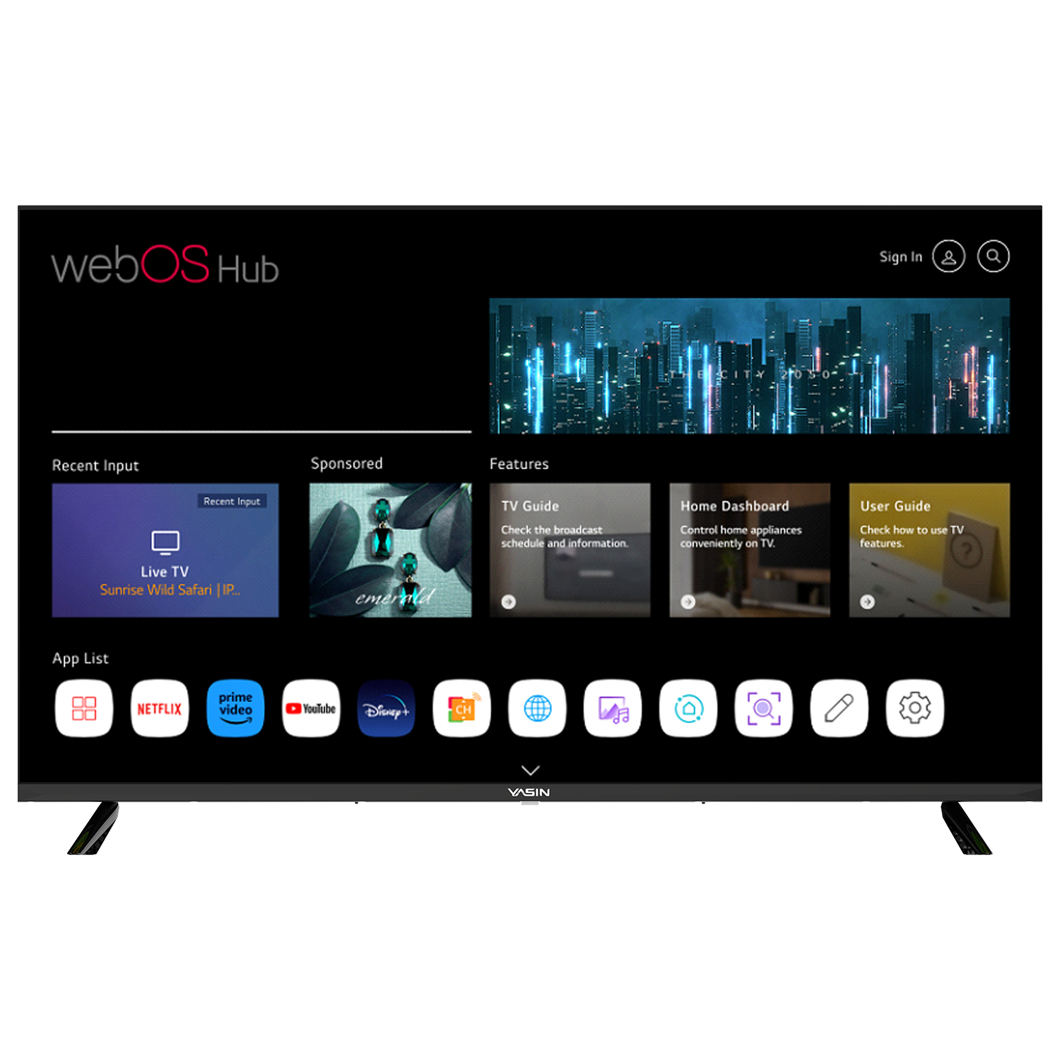 YASIN Телевизор 32UD81 HD WebOS TV