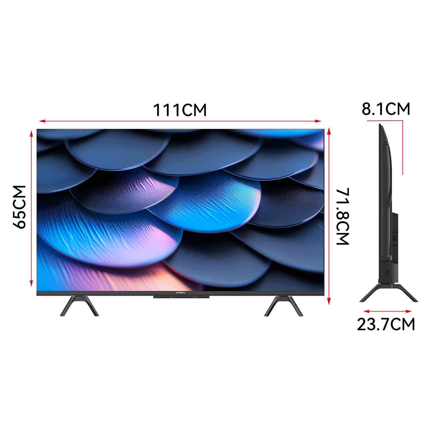 YASIN Телевизор 50G13K  Google TV 4K UHD