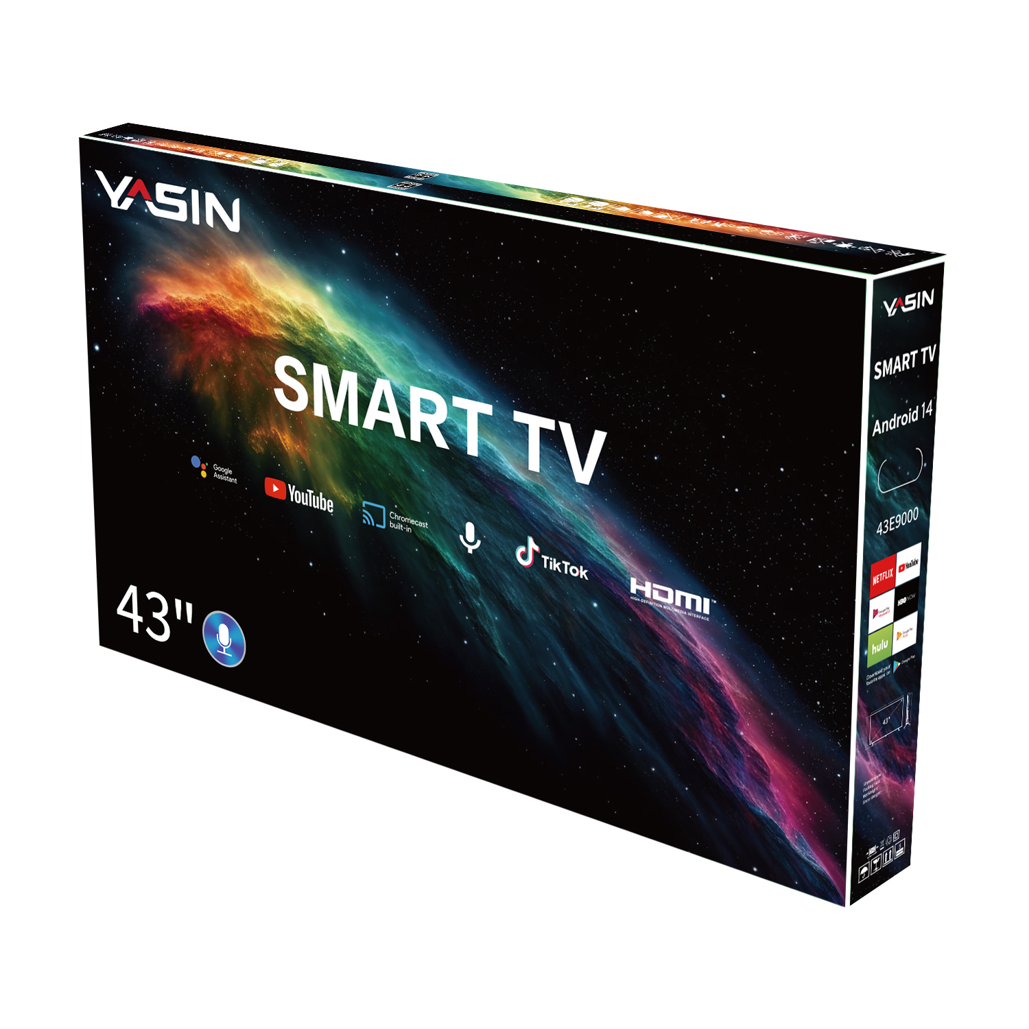 YASIN Телевизор 43E9000 HD Smart TV