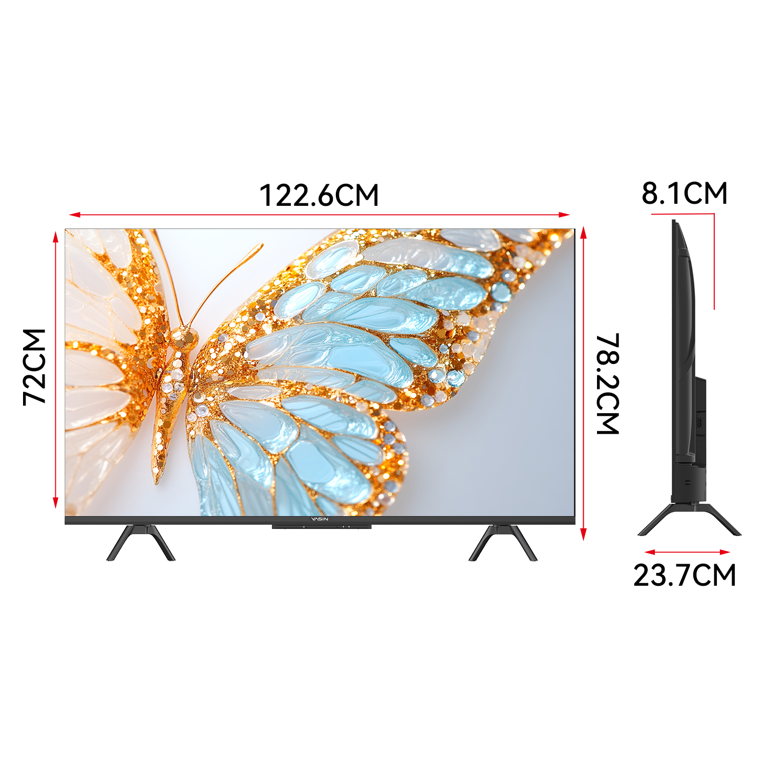 YASIN Телевизор 55G13K  Google TV 4K UHD