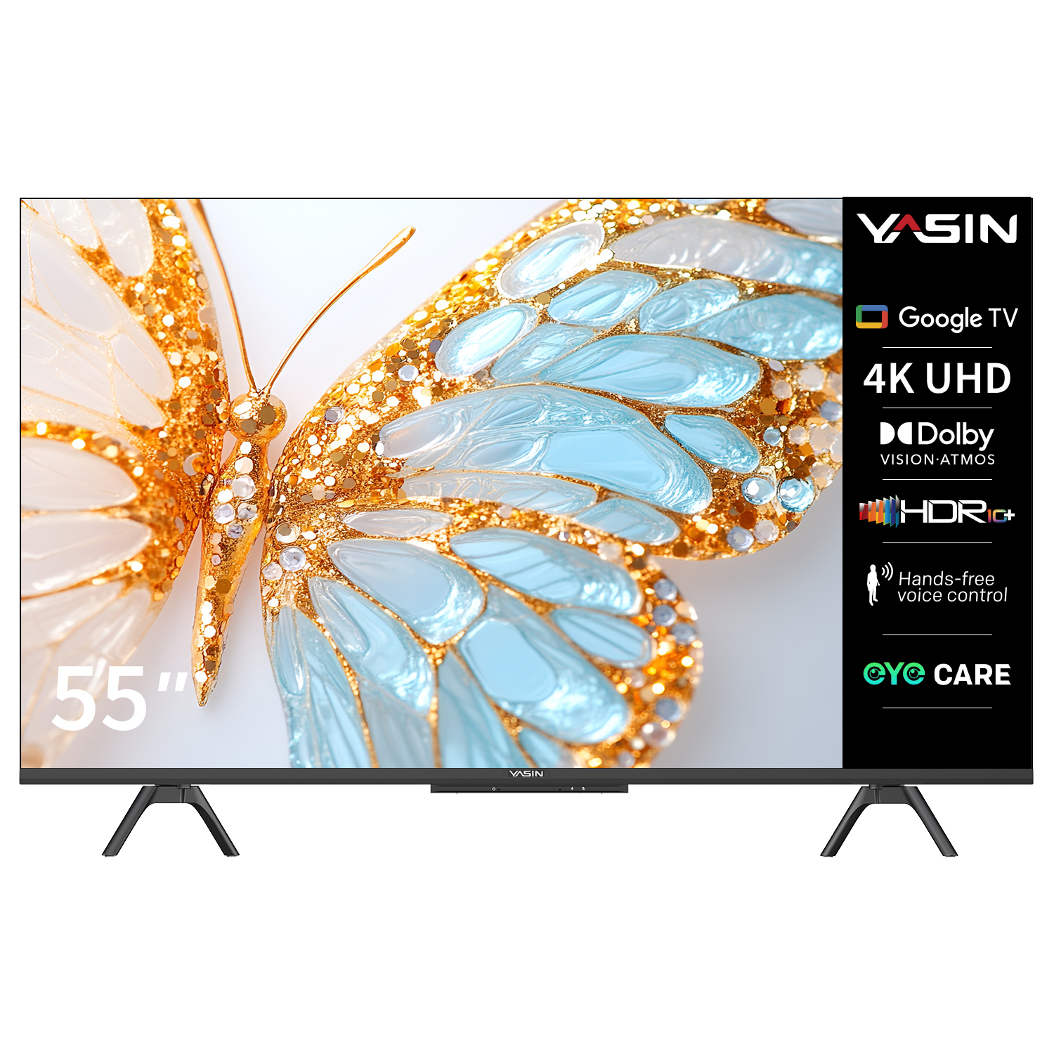 YASIN Телевизор 55G13K  Google TV 4K UHD