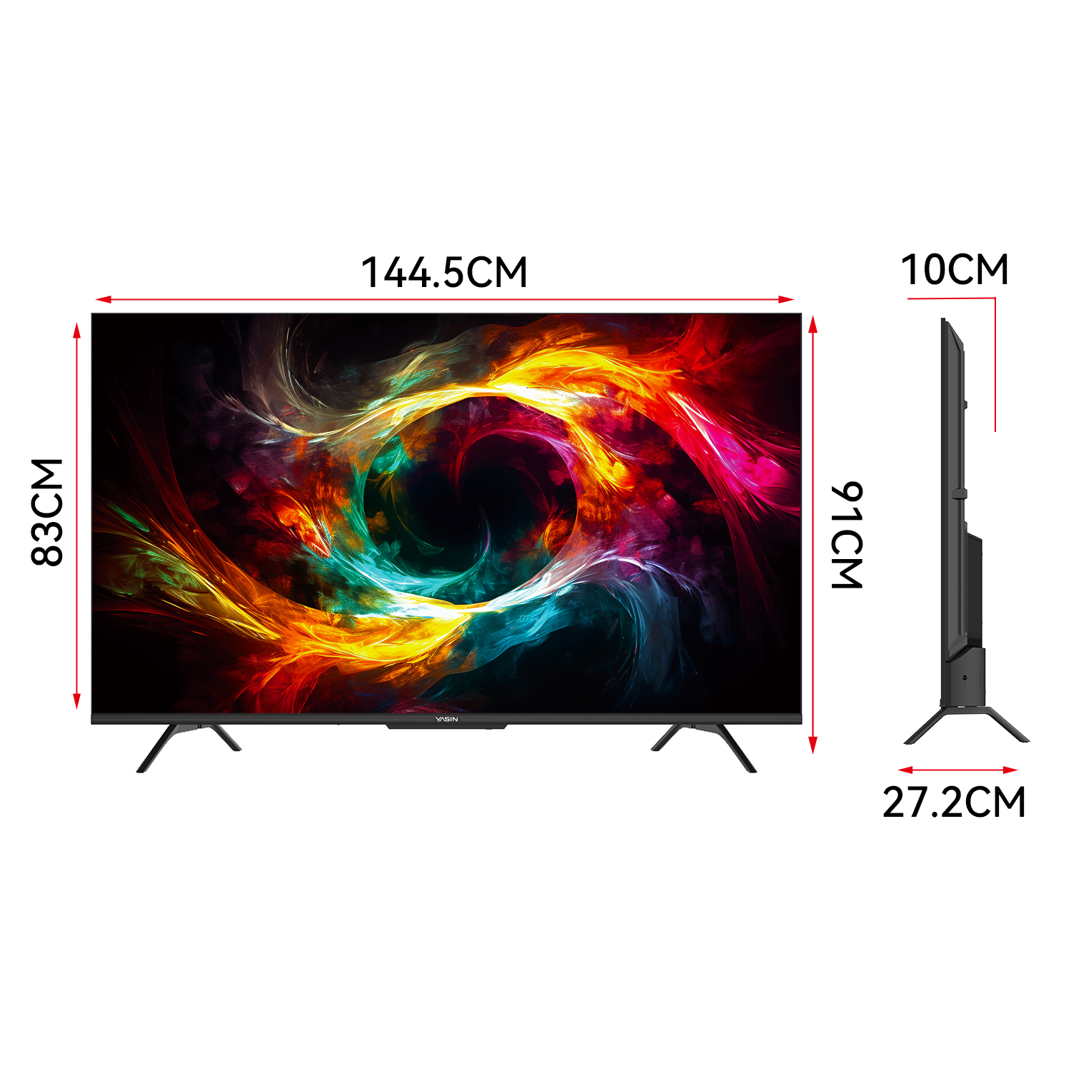 YASIN Телевизор 65G13K  Google TV 4K UHD