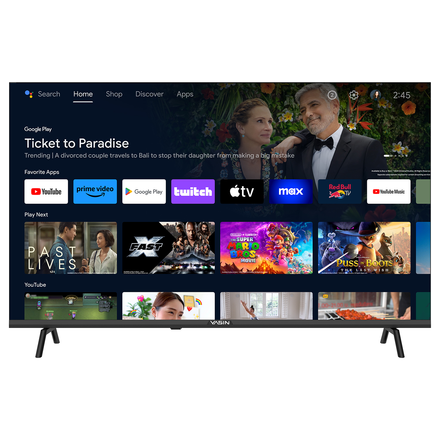 YASIN Телевизор 43G11K FHD GoogleTV