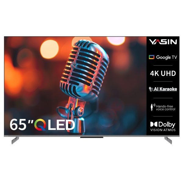 YASIN Телевизор 65Q10 PRO  Google TV 4K QLED Karaoke TV