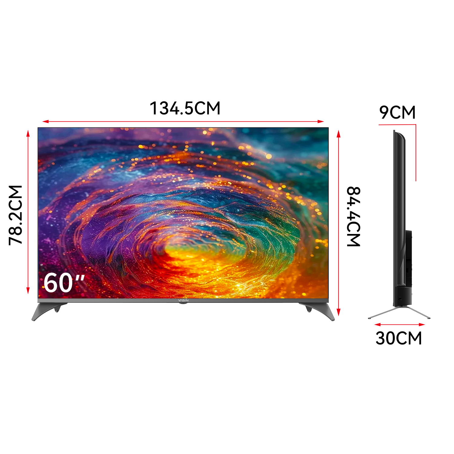 YASIN Телевизор 60UD81 4K UHD WebOS TV