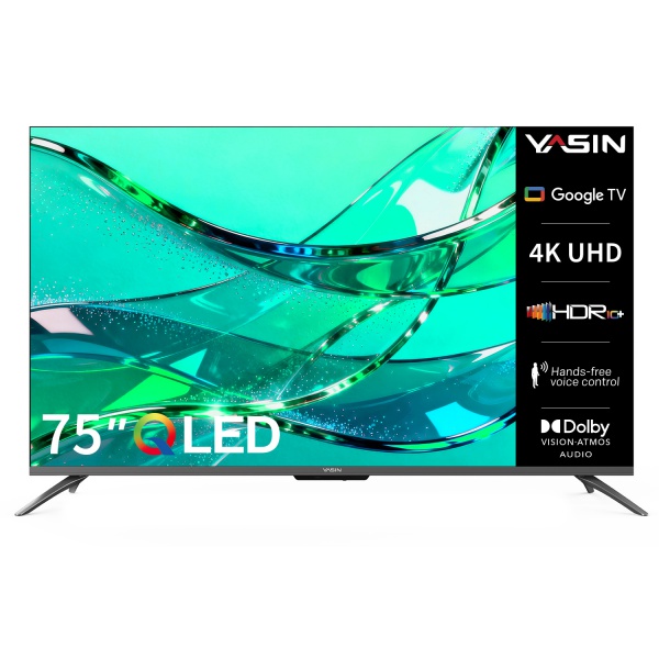 YASIN Телевизор 75Q90M  Google TV 4K QLED