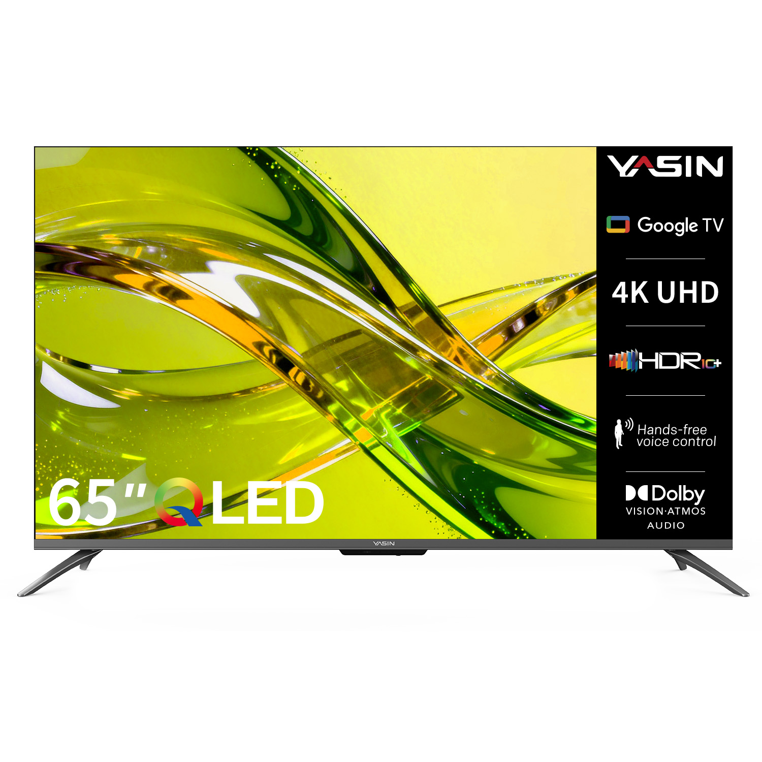 YASIN Телевизор 65Q90M  Google TV 4K QLED