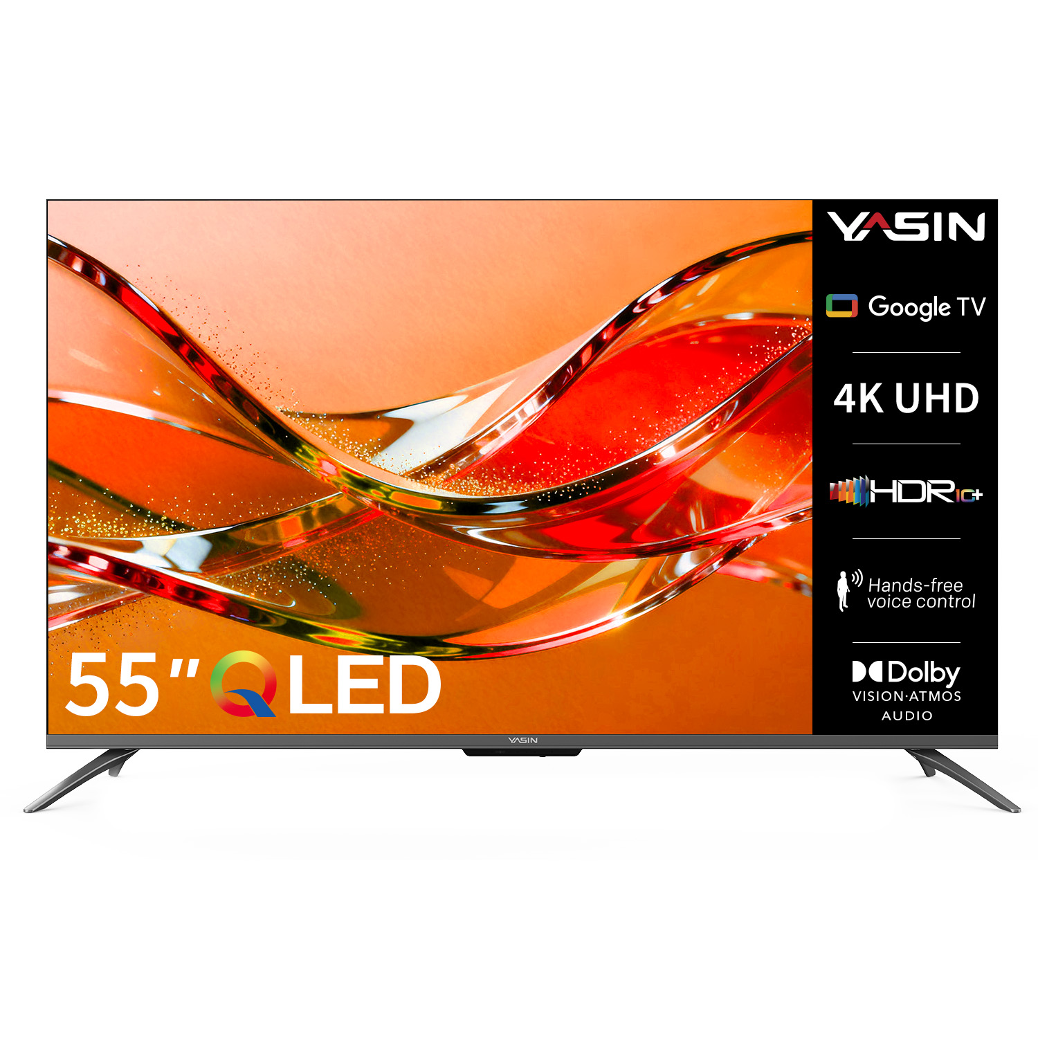 YASIN Телевизор 55Q90M  Google TV 4K QLED