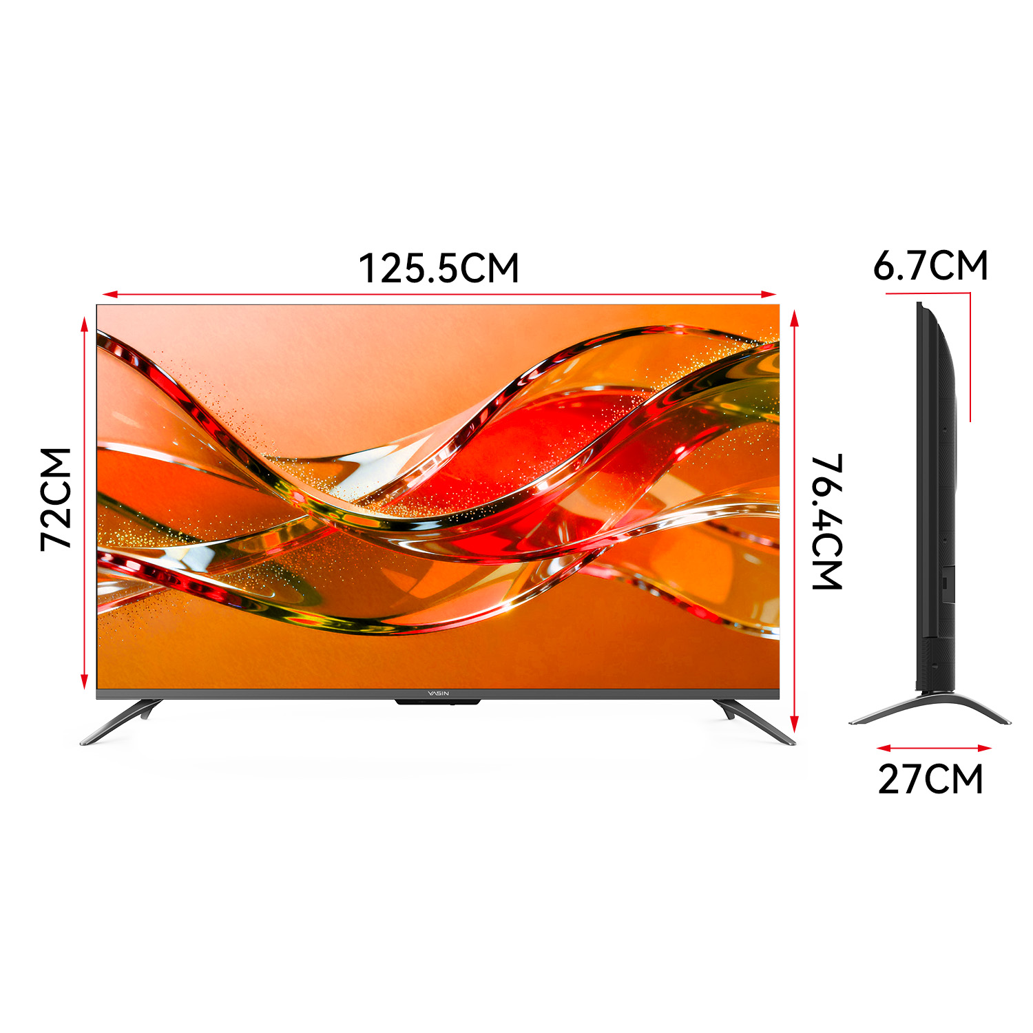 YASIN Телевизор 55Q90M  Google TV 4K QLED