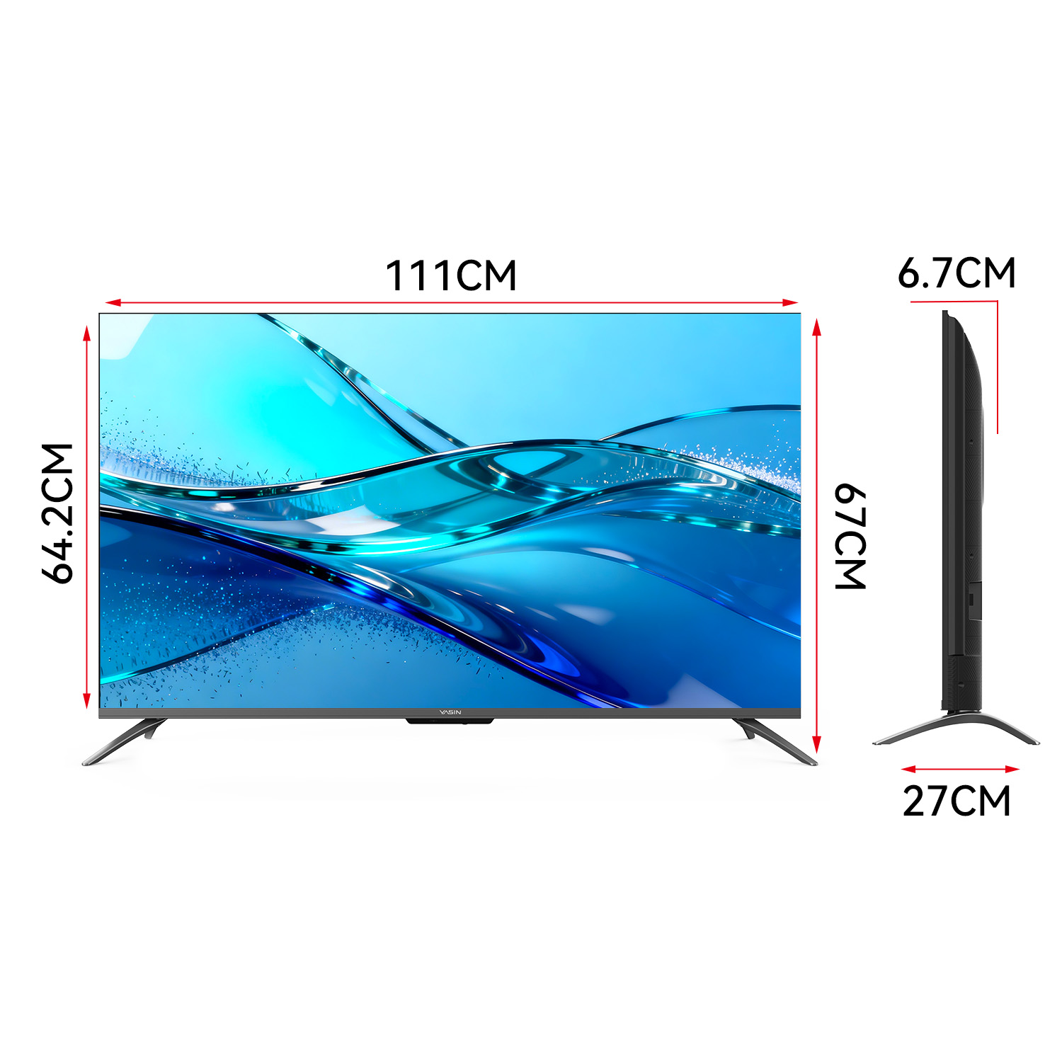 YASIN Телевизор 50Q90M  Google TV 4K QLED