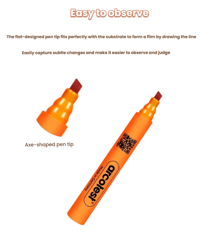 German Arcotest 42# Dyne Pen （Corona Pen） - Surface Tension Testing & Oil Contamination Cleanliness Detection