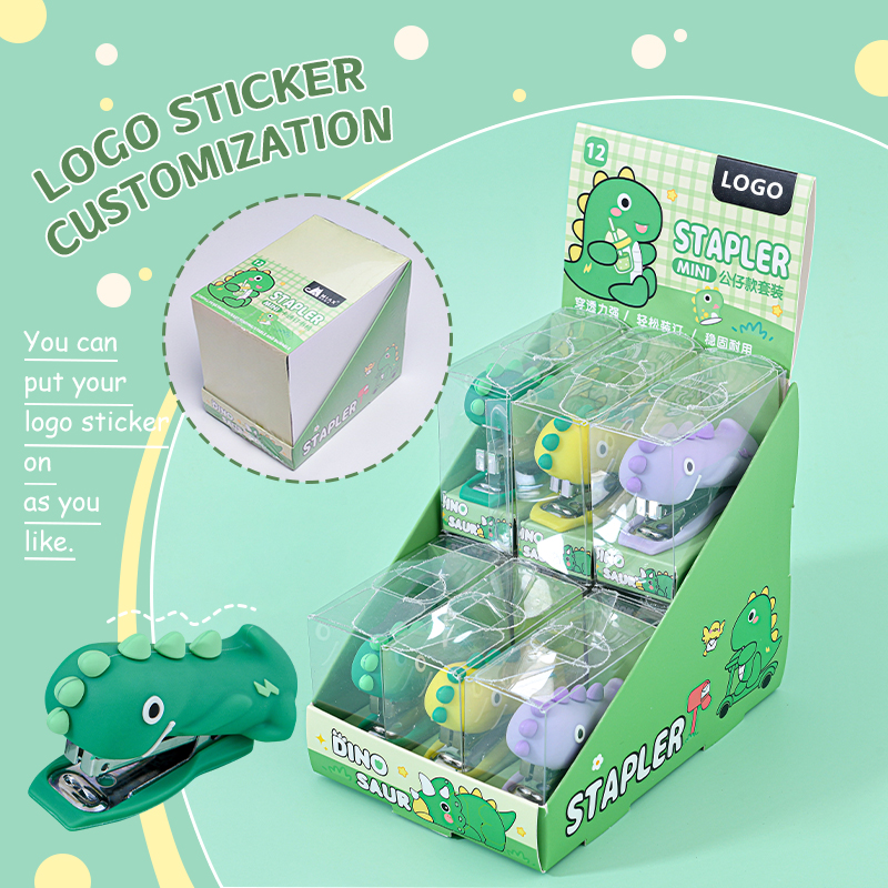 Bulk Dino Plush Stapler Kits - PVC Box Packed, Ideal for Classroom Rewards & Promotions
