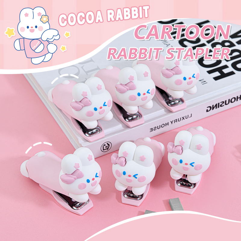 Rabbit Shaped Stapler - Cute Animal-Themed Stationery for Office & School