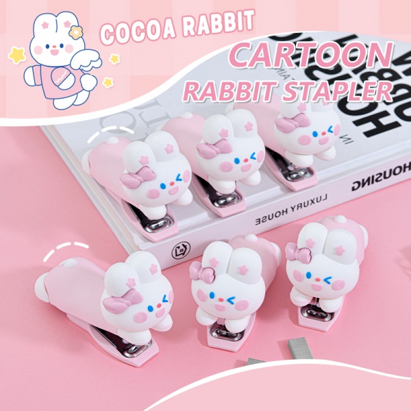 Rabbit Shaped Stapler - Cute Animal-Themed Stationery for Office & School