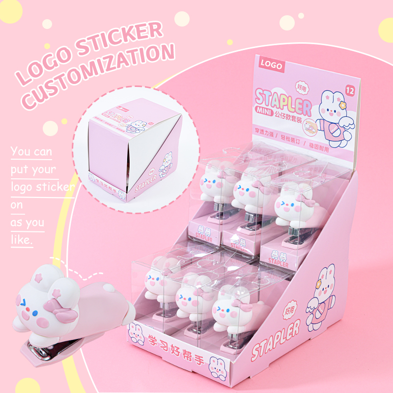 Rabbit Shaped Stapler - Cute Animal-Themed Stationery for Office & School