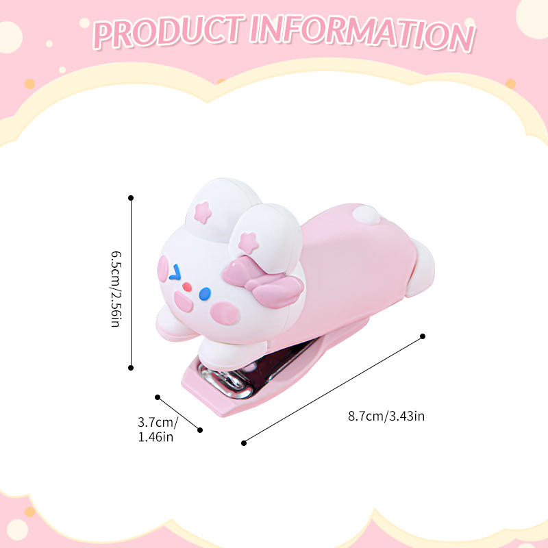Rabbit Shaped Stapler - Cute Animal-Themed Stationery for Office & School