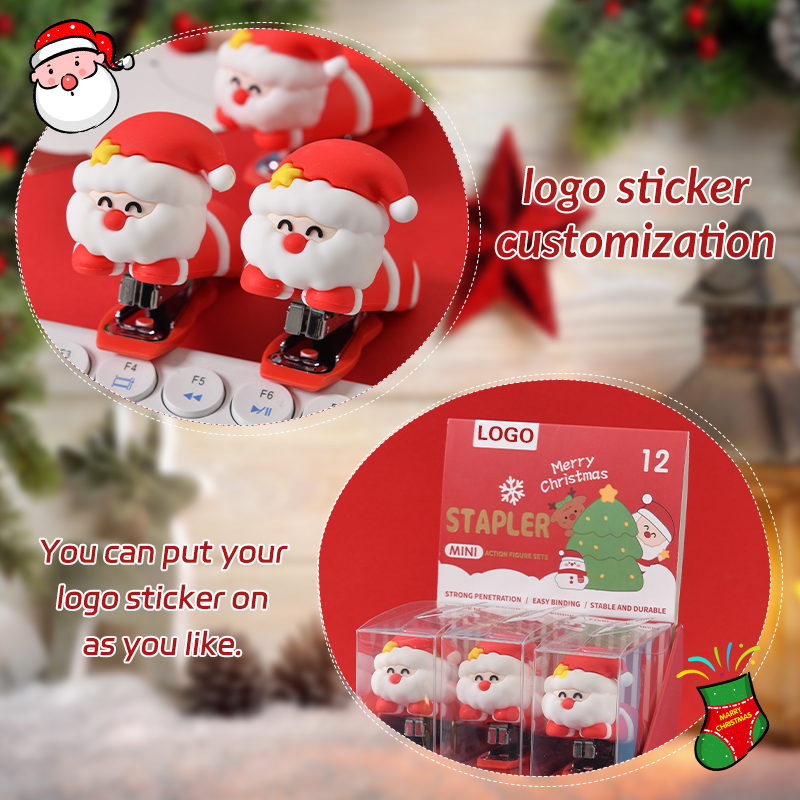 Santa Claus Shaped Stapler - Festive Christmas-Themed Stationery for Office & Home