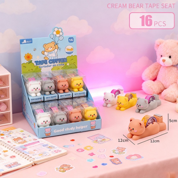 Creamy Bear Tape Dispenser