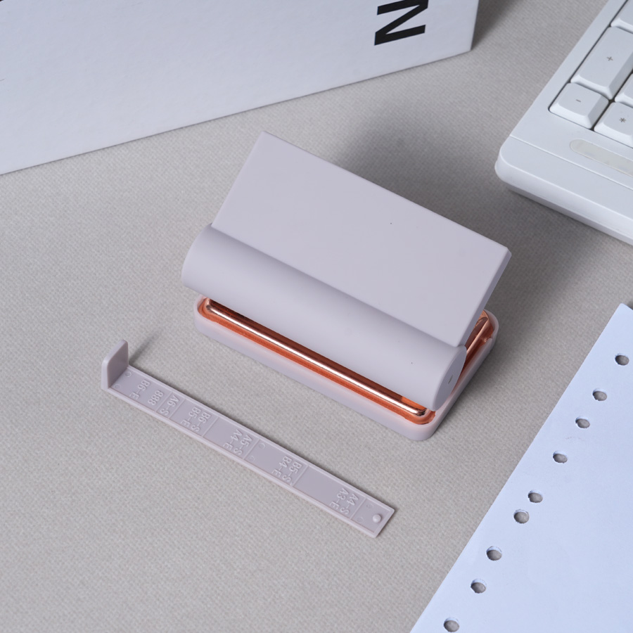 Business - Colored Office Set: Stapler, Clips, Scissors, Tape Holder