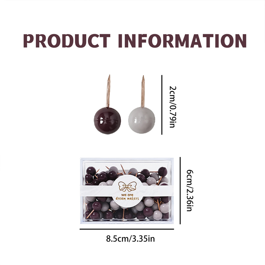 round-head globe pins