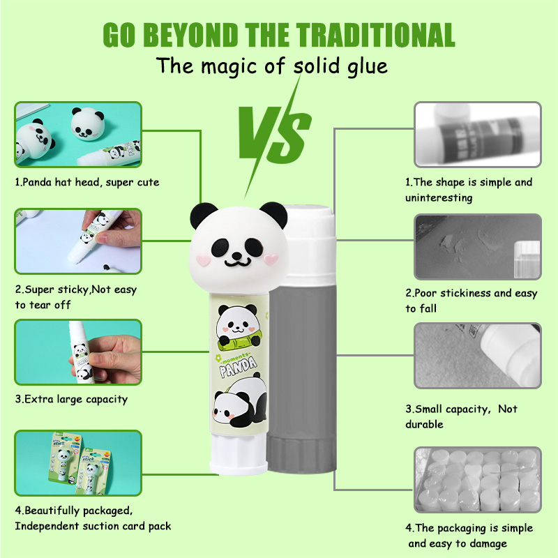 panda-shaped solid glue