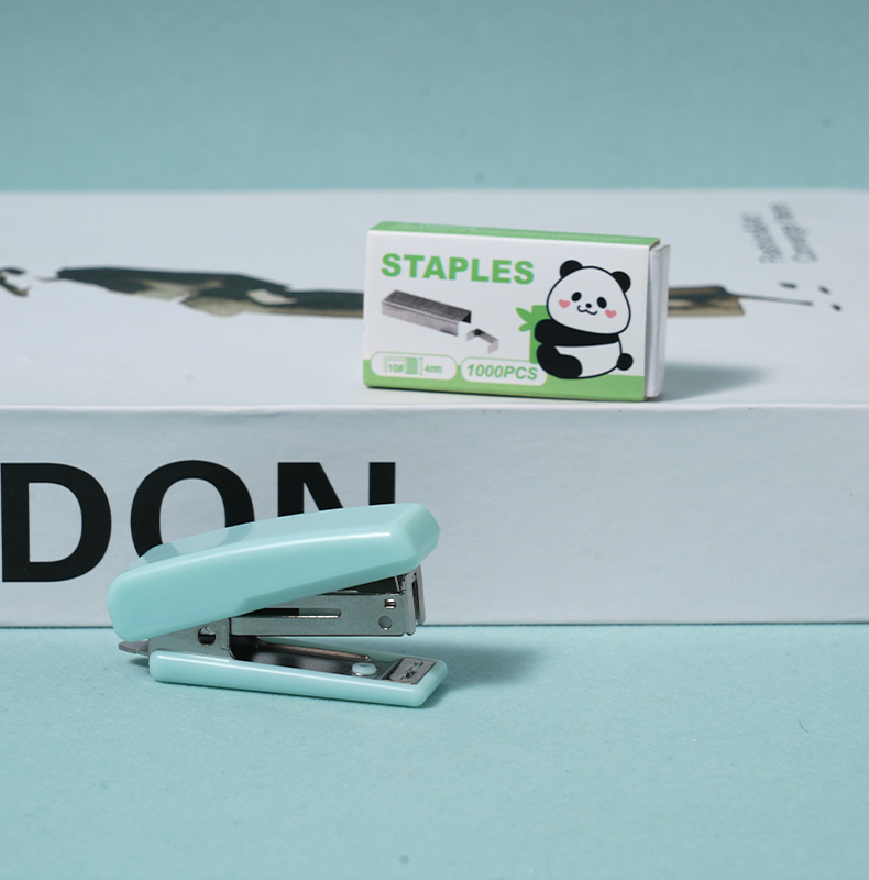 Panda-Themed Stationery Set: Stapler, Staples, Solid Glue