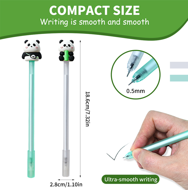  panda-themed gel pen