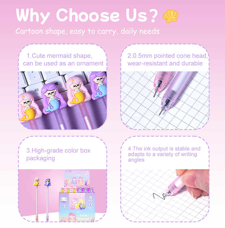 Mermaid Gel Pen - Student Stationery