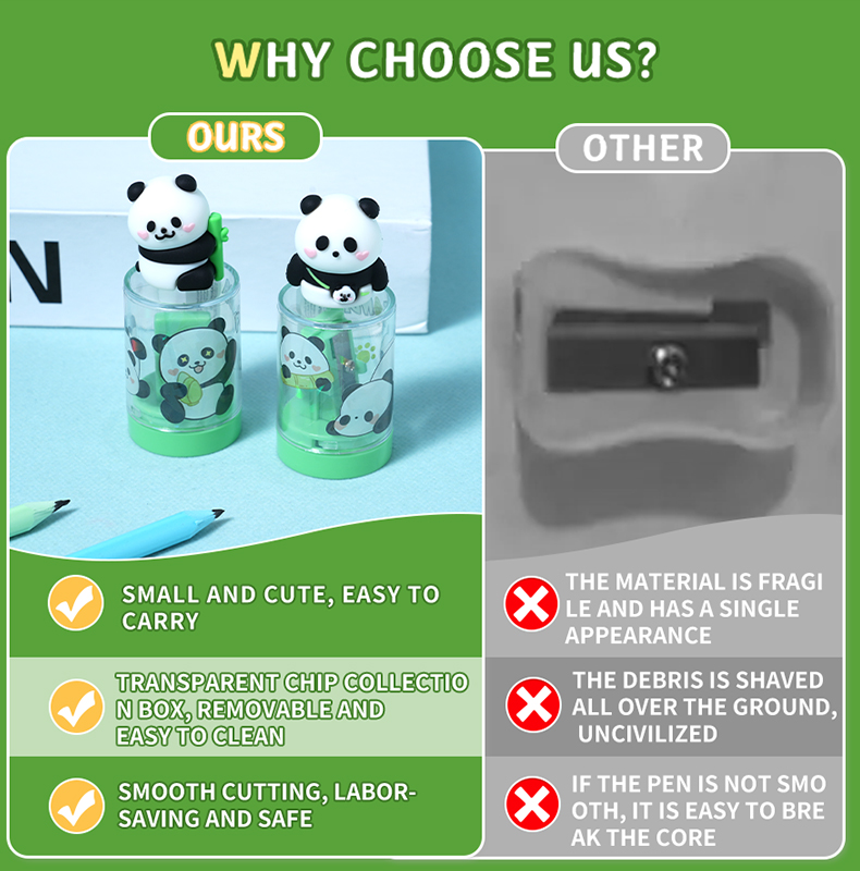panda-shaped pencil sharpener