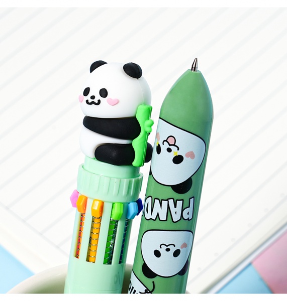  panda-themed 10-color gel pen